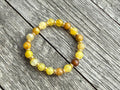Beaded Bracelet- Yellow Agate