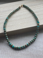 20” Beaded Necklace-Serpentine Jasper