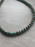 20” Beaded Necklace-Serpentine Jasper