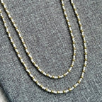 Gold and Pear Beaded Necklace