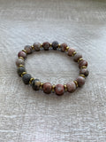 Beaded Bracelet- Pink Jasper