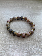 Beaded Bracelet- Pink Jasper