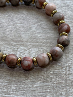 Beaded Bracelet- Pink Jasper