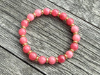 Beaded Bracelet- Strawberry Quartz