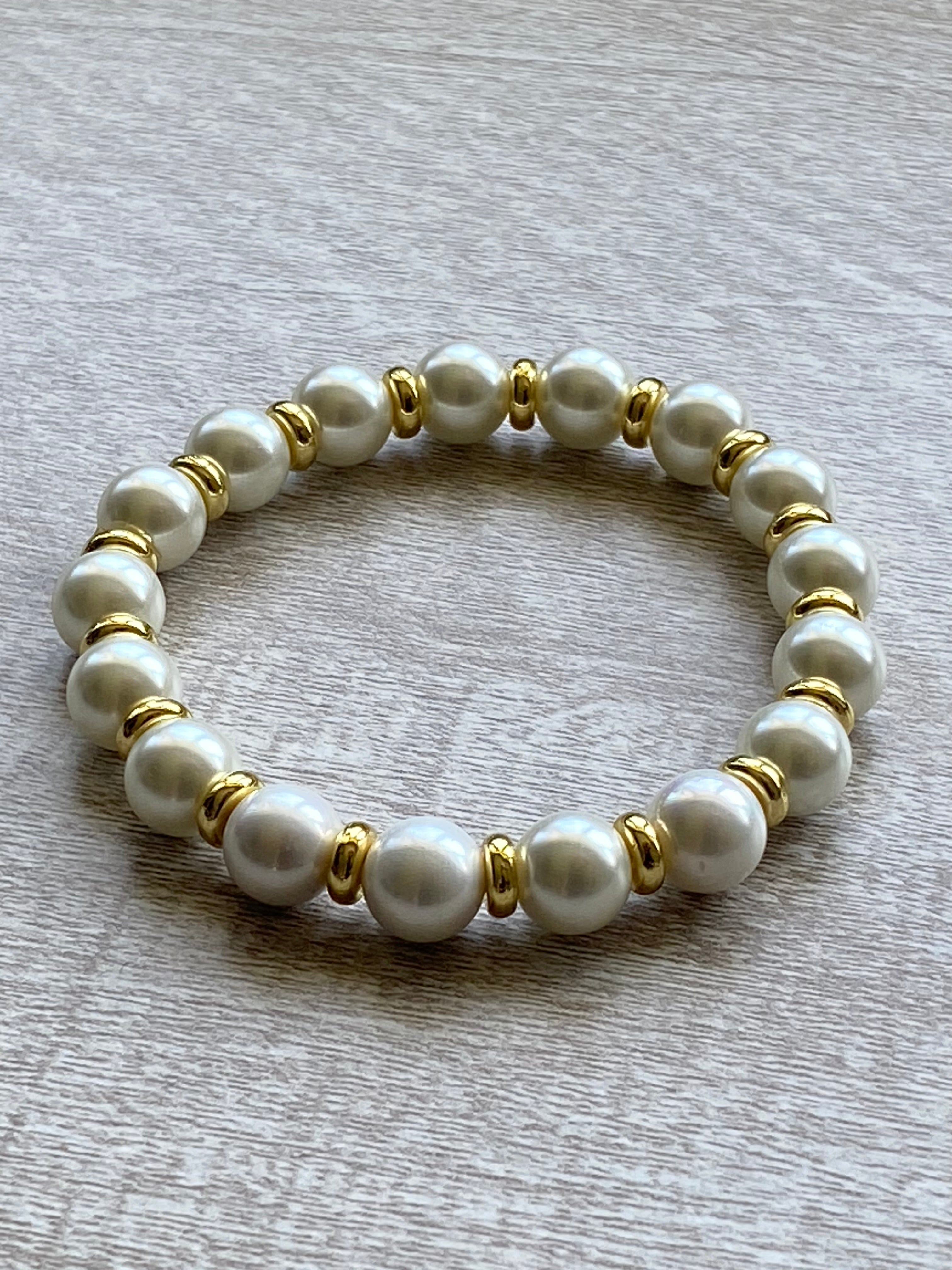 Beaded Bracelet- Pearl