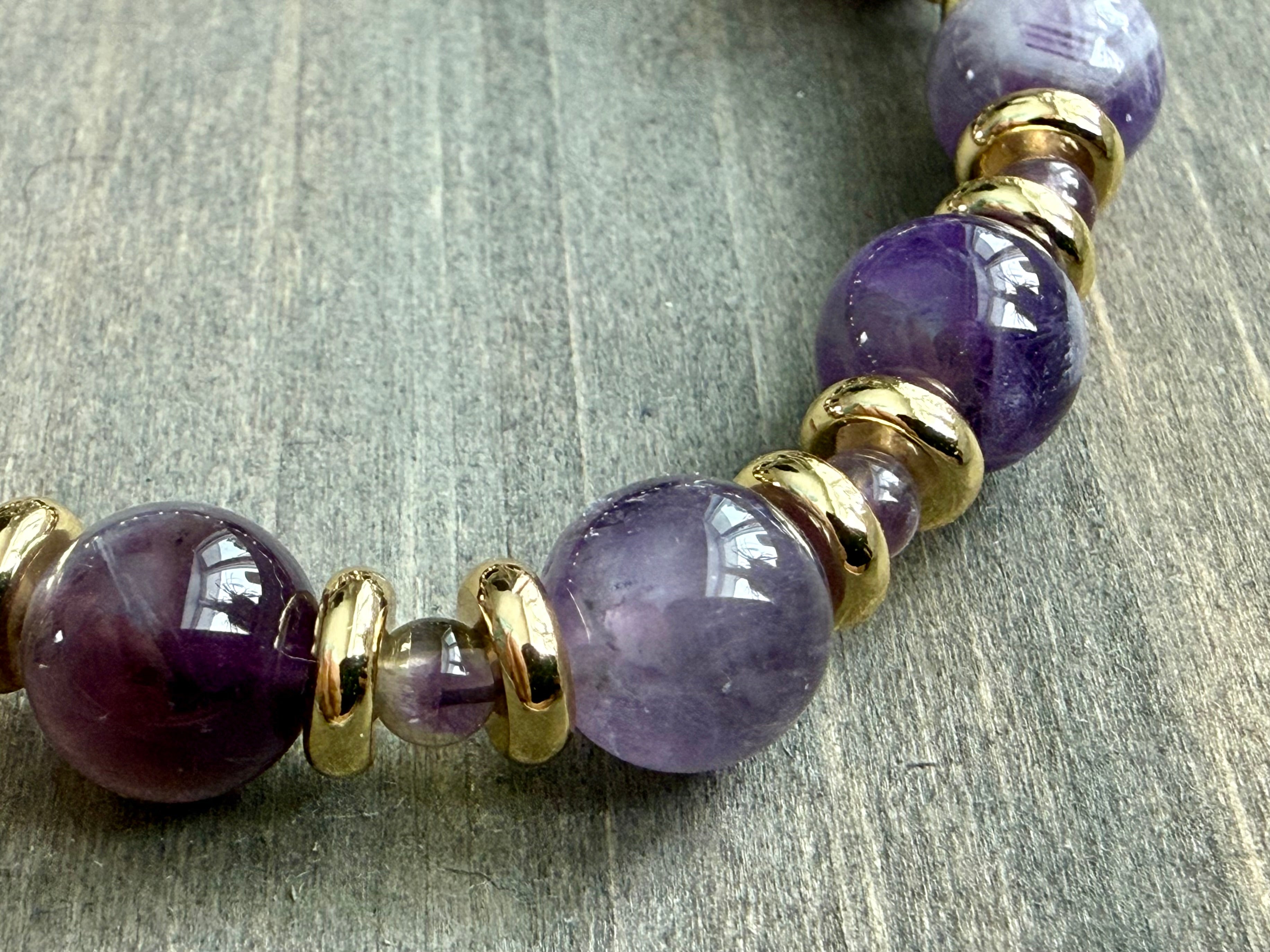Beaded Bracelet-Amethyst