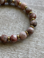 Beaded Bracelet- Pink Jasper
