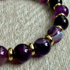 Beaded Bracelet-Amethyst