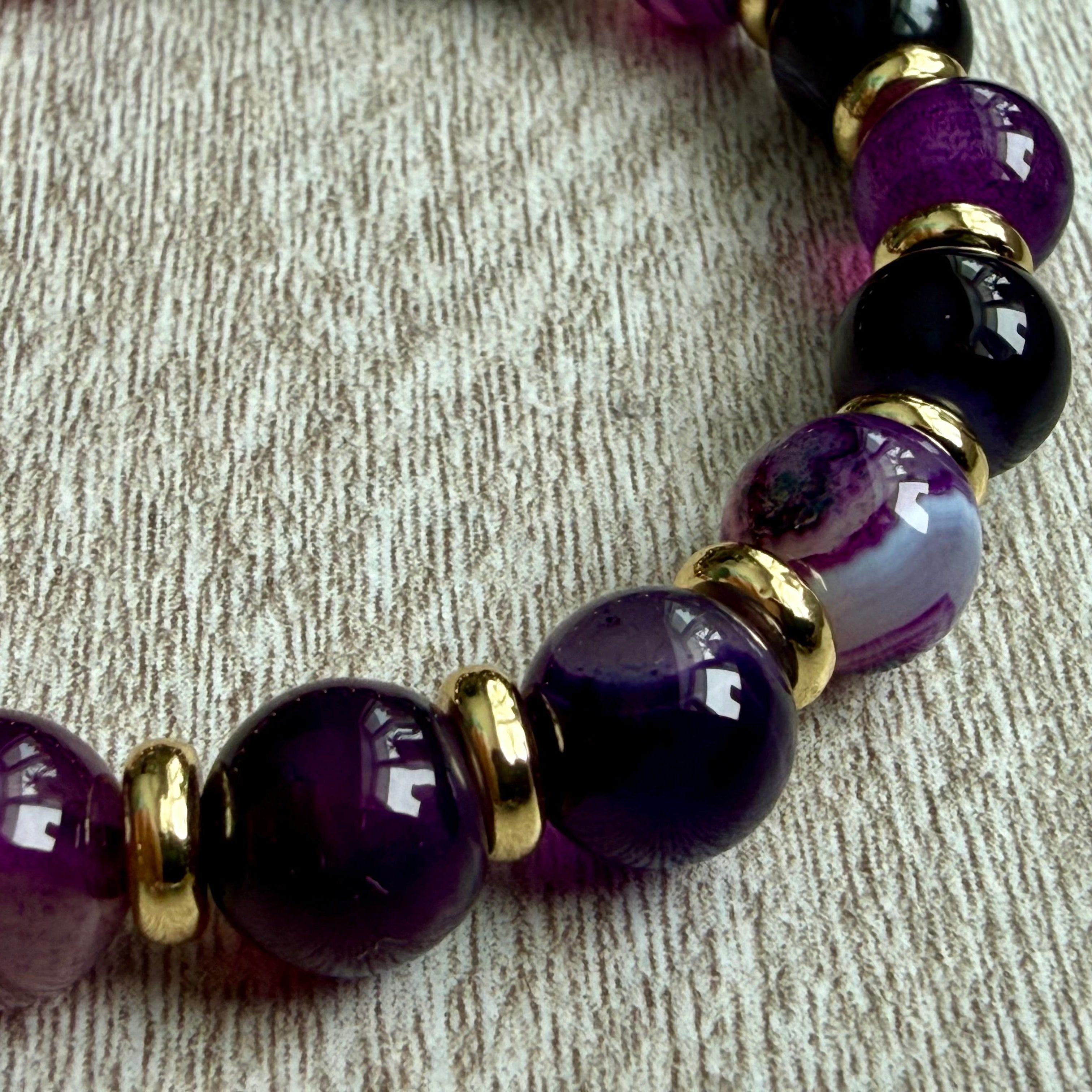 Beaded Bracelet-Amethyst