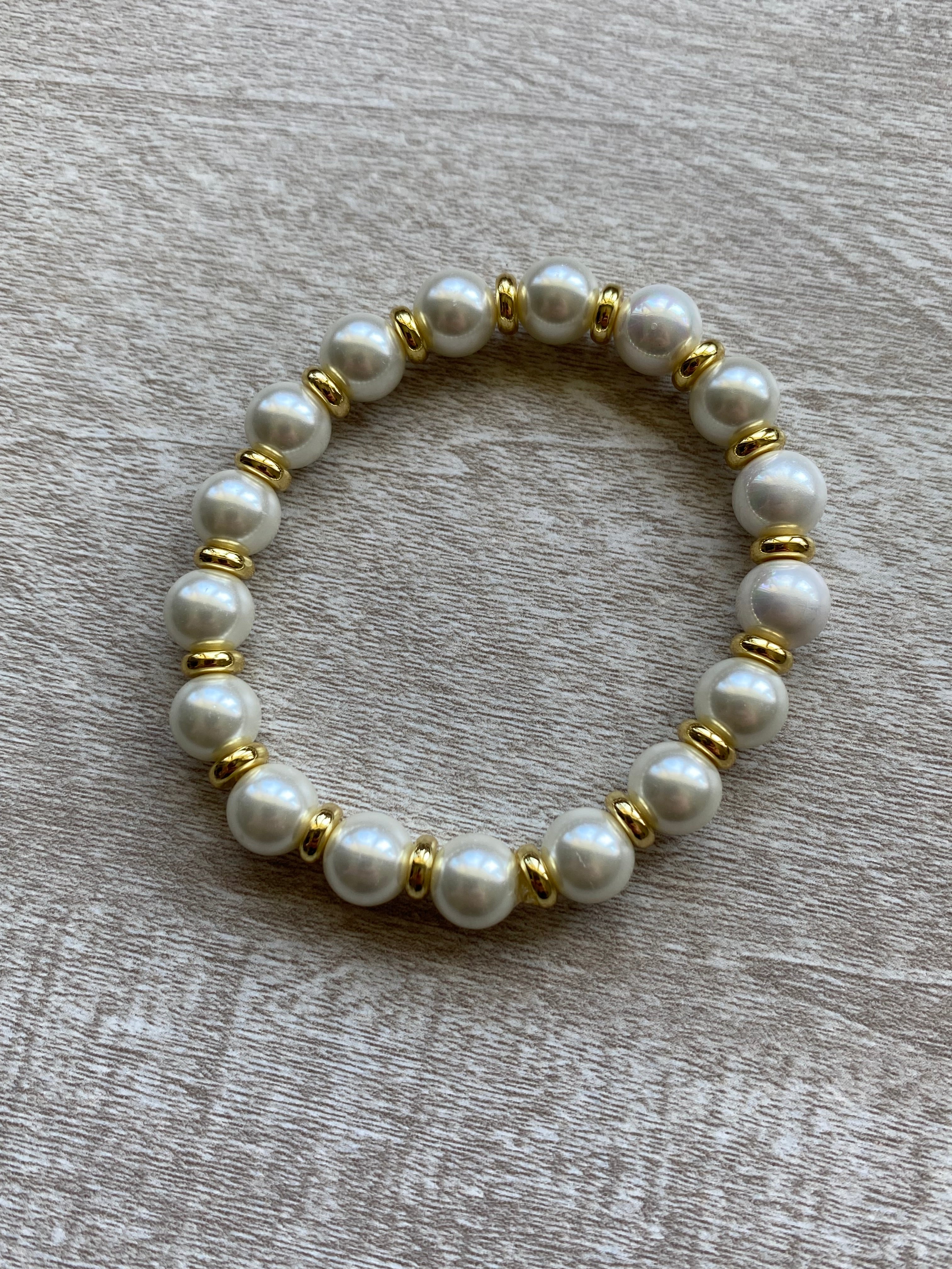 Beaded Bracelet- Pearl