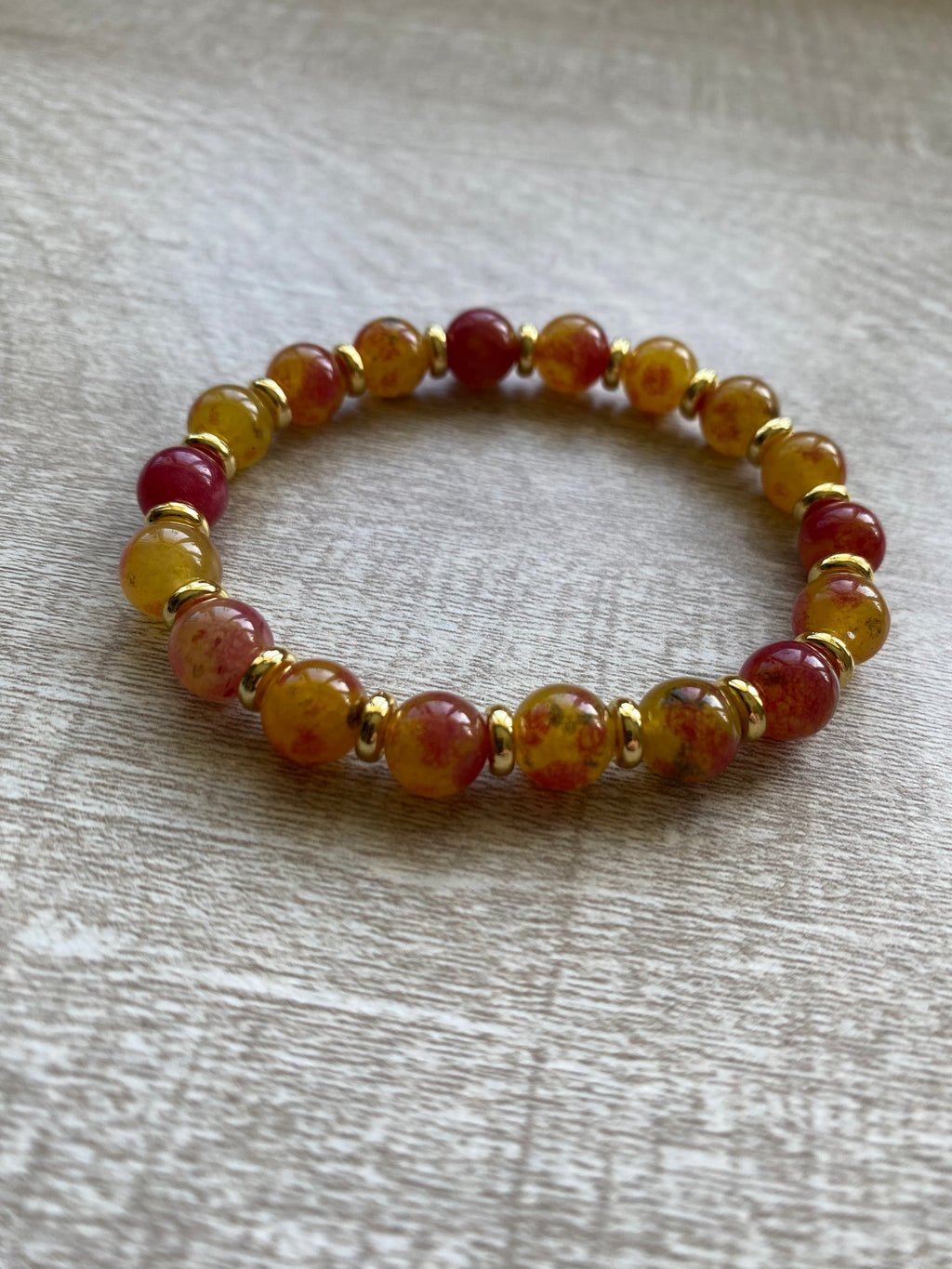 Beaded Bracelet- Dyed Quartz