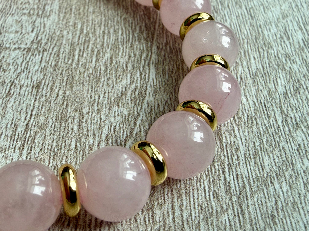 Beaded Bracelet-Rose Quartz