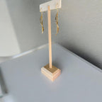 Gold Twisted Dangle Earrings